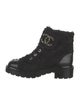 Chanel 2022 Interlocking CC Logo Combat Boots