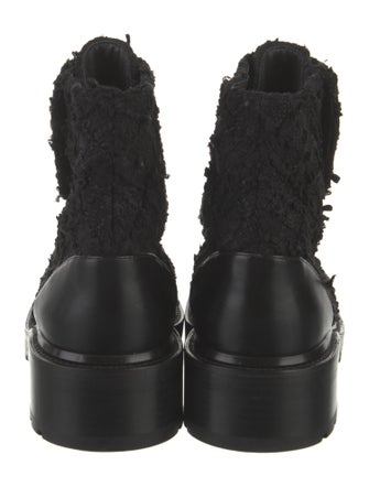 Chanel 2022 Interlocking CC Logo Combat Boots