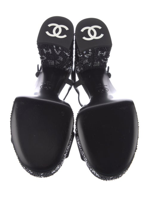 Chanel 2024 Interlocking CC Logo Sandals
