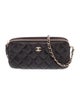Chanel Double Zip Clutch w/ Chain