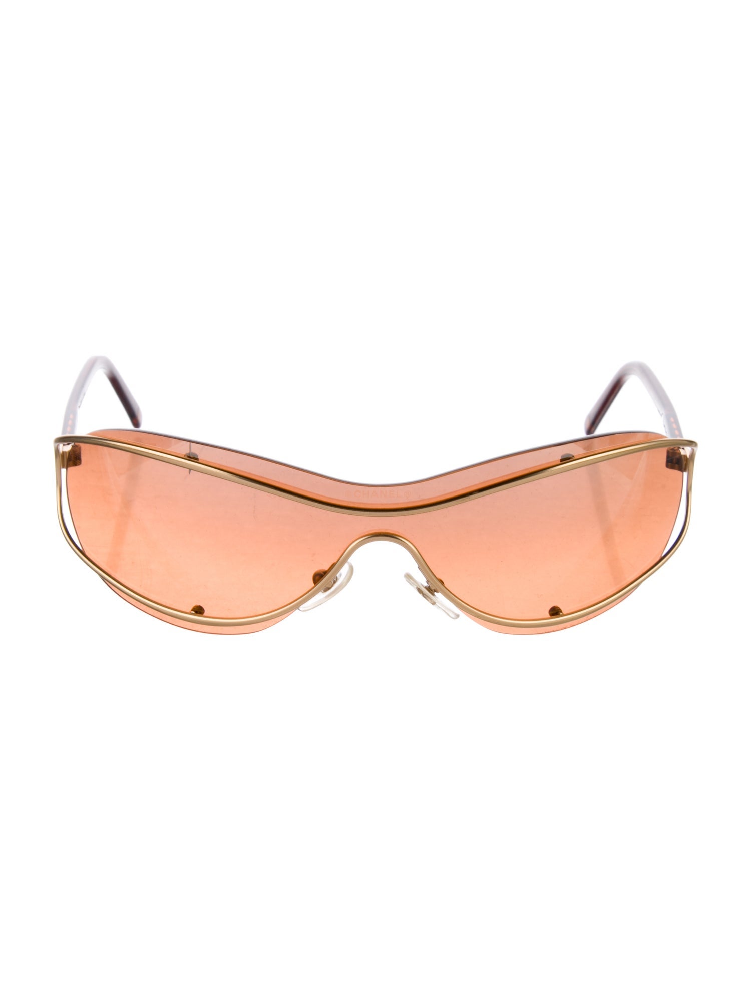 Chanel Interlocking CC Logo Shield Sunglasses