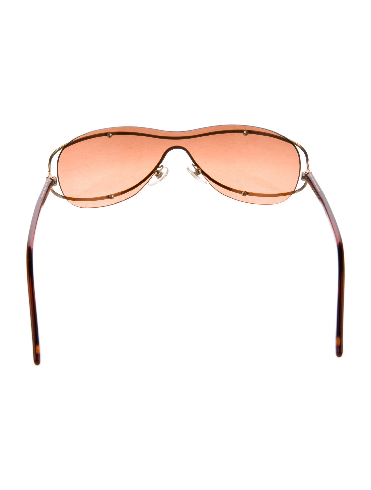 Chanel Interlocking CC Logo Shield Sunglasses