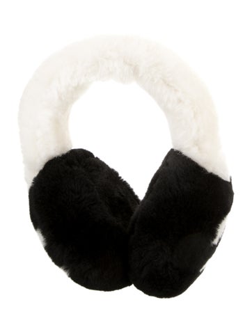 Chanel Winter Accessories Shearling CC Earmuffs
