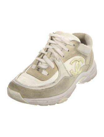 Chanel Interlocking CC Logo Suede Chunky Sneakers