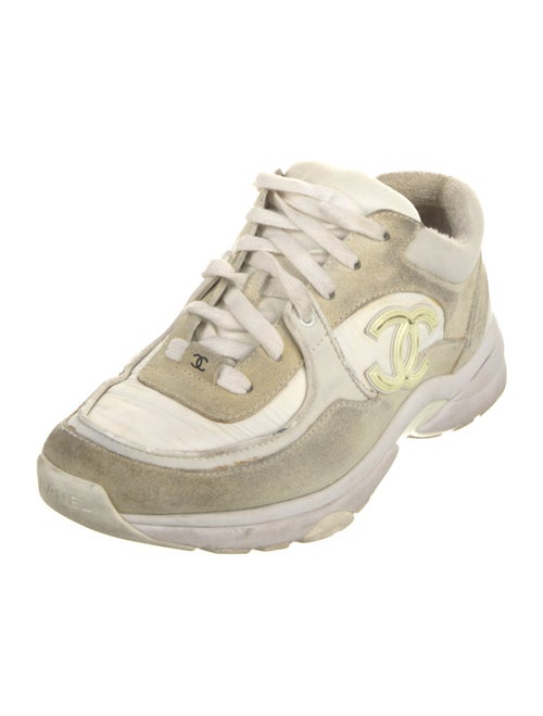 Chanel Interlocking CC Logo Suede Chunky Sneakers