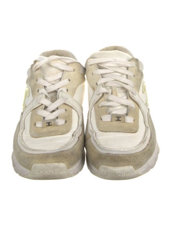 Chanel Interlocking CC Logo Suede Chunky Sneakers