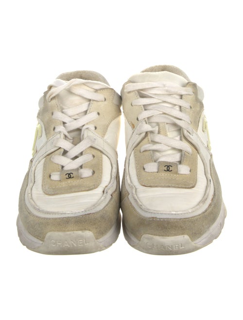 Chanel Interlocking CC Logo Suede Chunky Sneakers