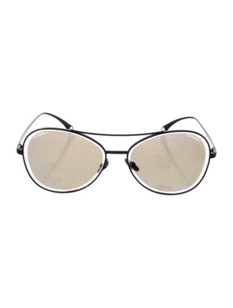 Chanel Interlocking CC Logo Aviator Sunglasses