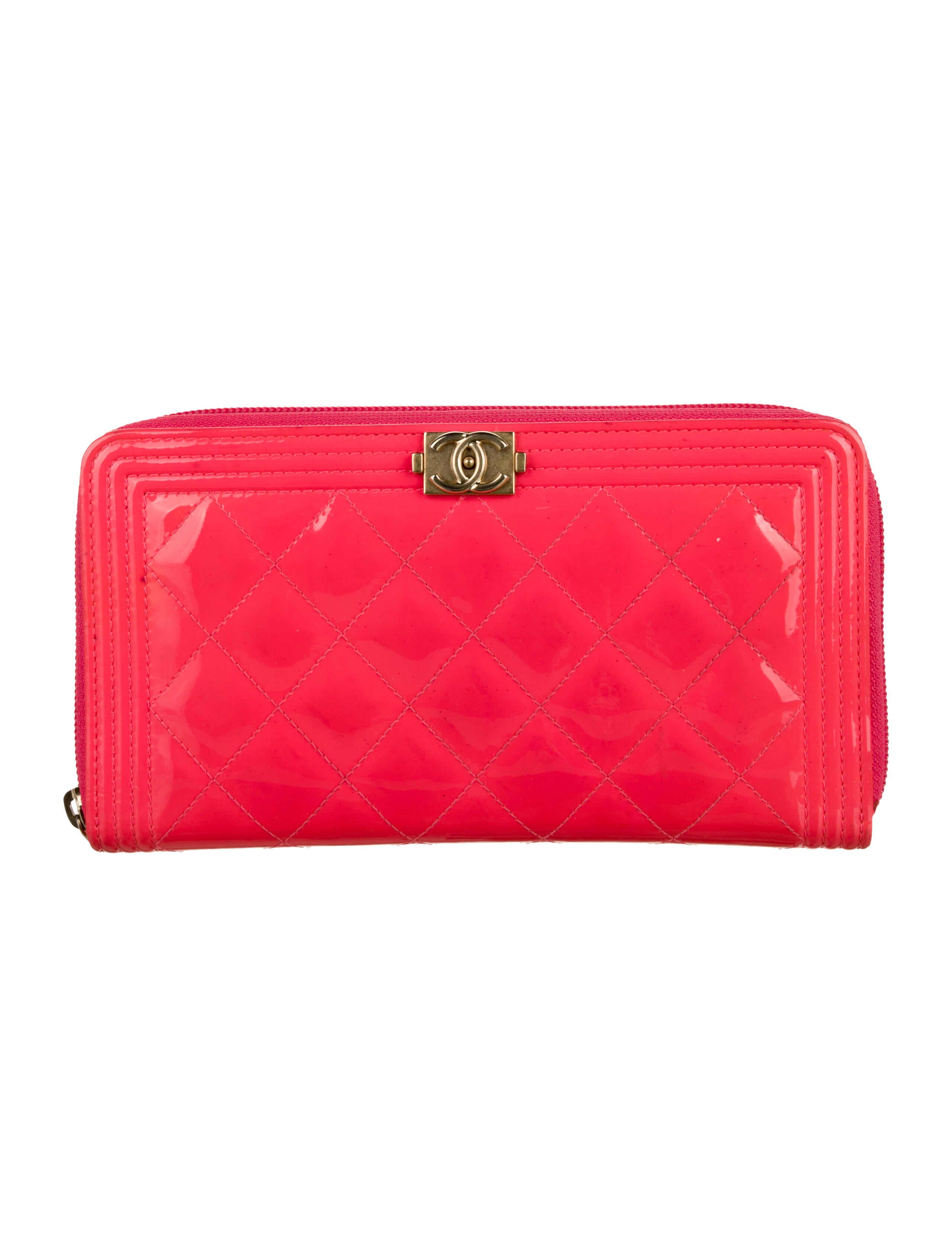 Chanel 2015-2016 Interlocking CC Logo Continental Wallet