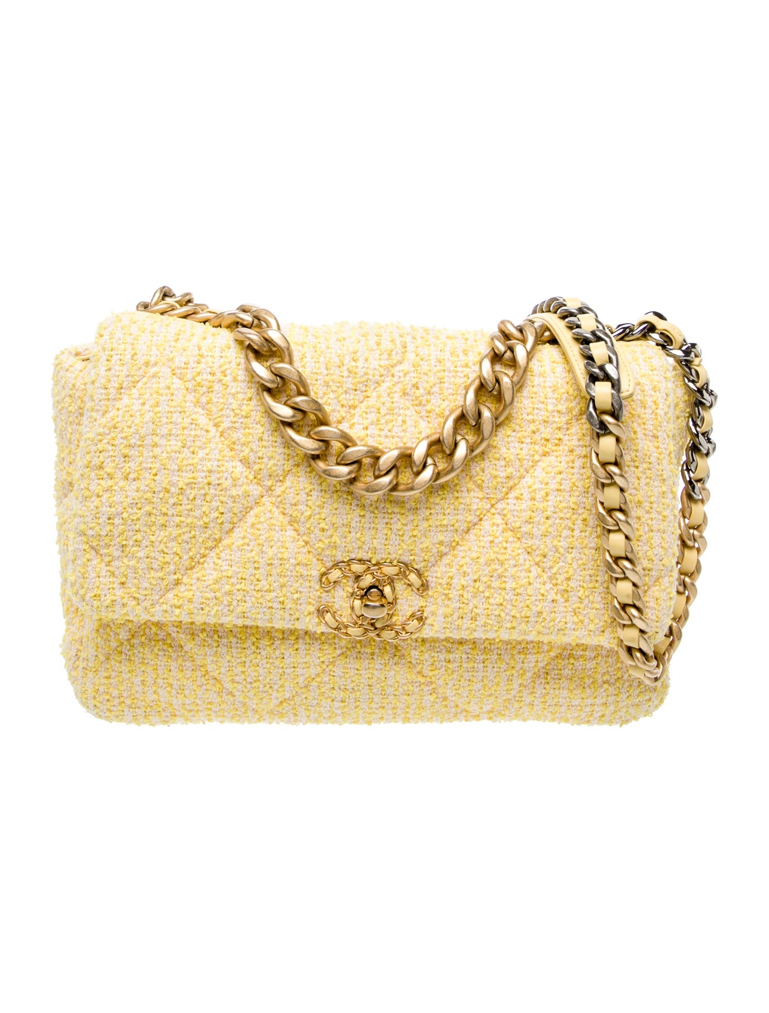 Chanel Large Tweed 19 Flap Bag