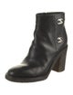 Chanel Interlocking CC Logo Leather Boots