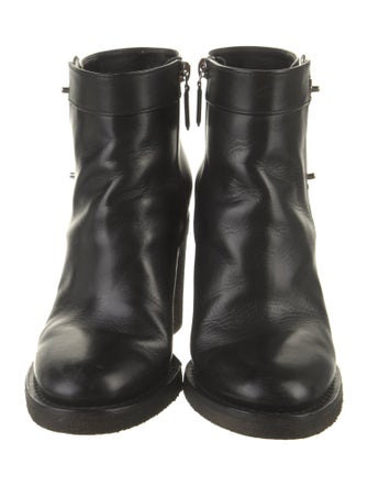 Chanel Interlocking CC Logo Leather Boots
