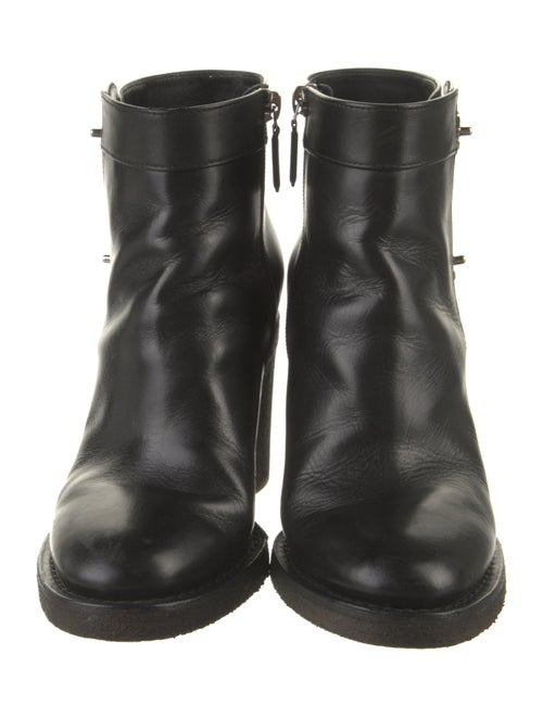 Chanel Interlocking CC Logo Leather Boots