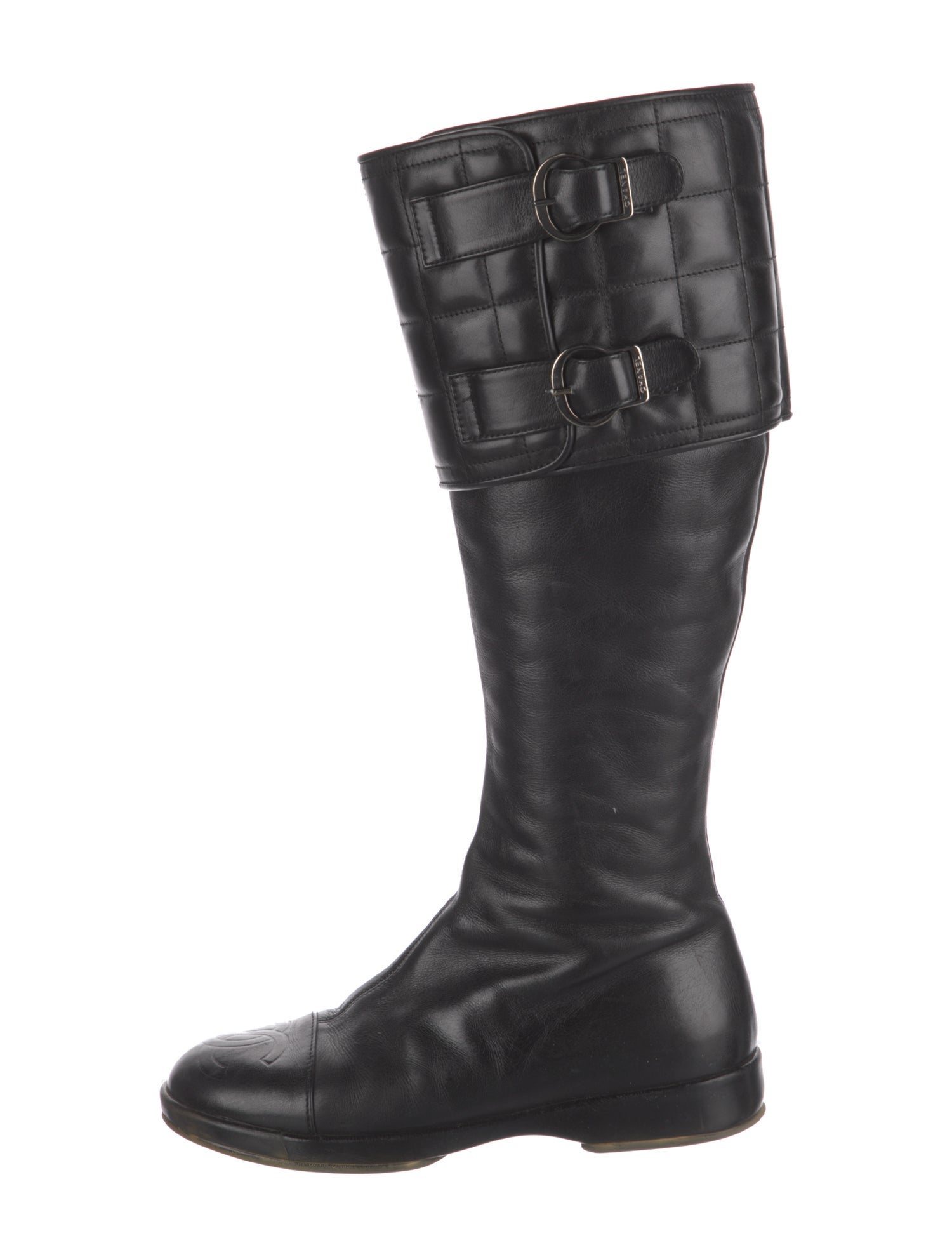Chanel Vintage 1990's Riding Boots