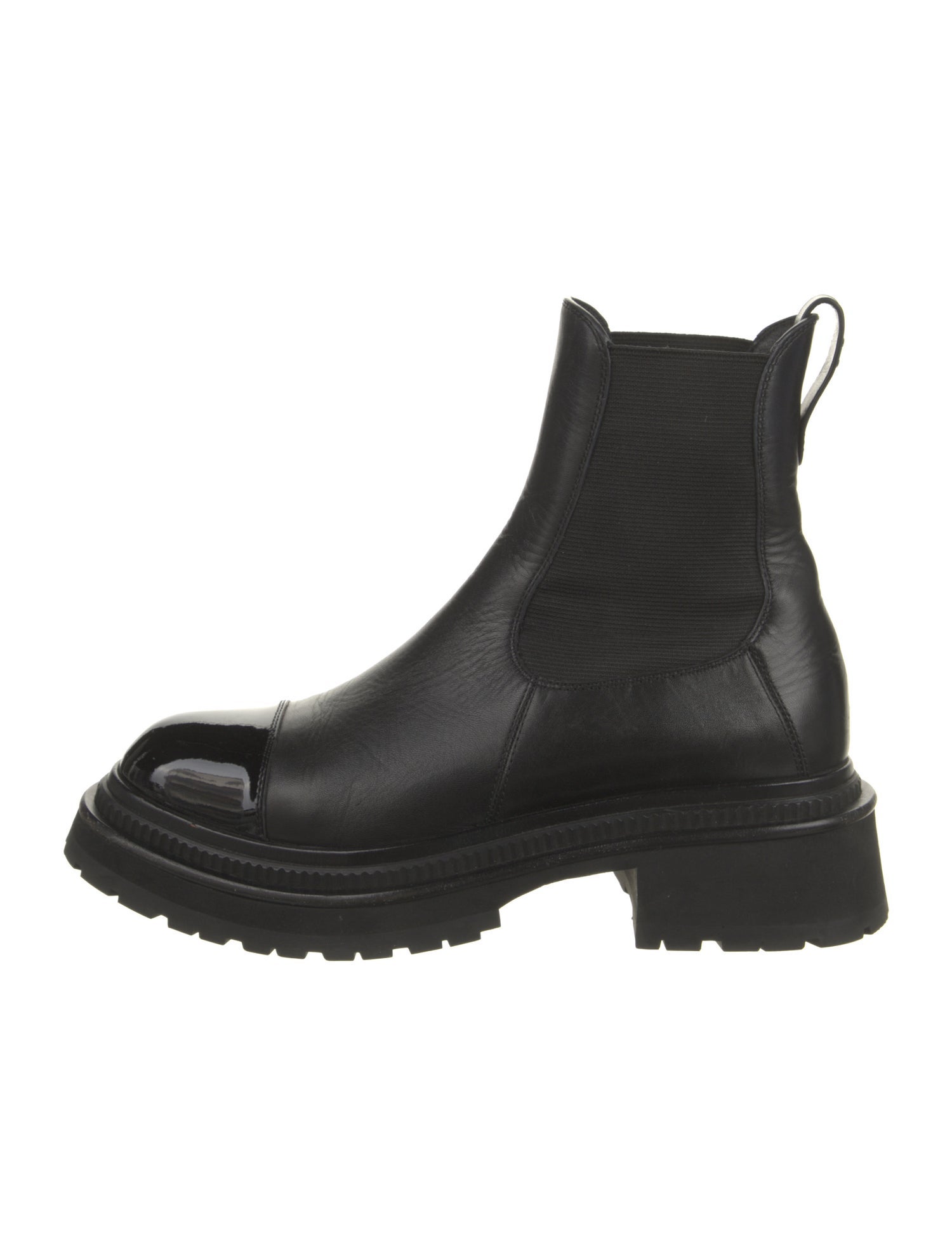 Chanel 2022 Interlocking CC Logo Chelsea Boots