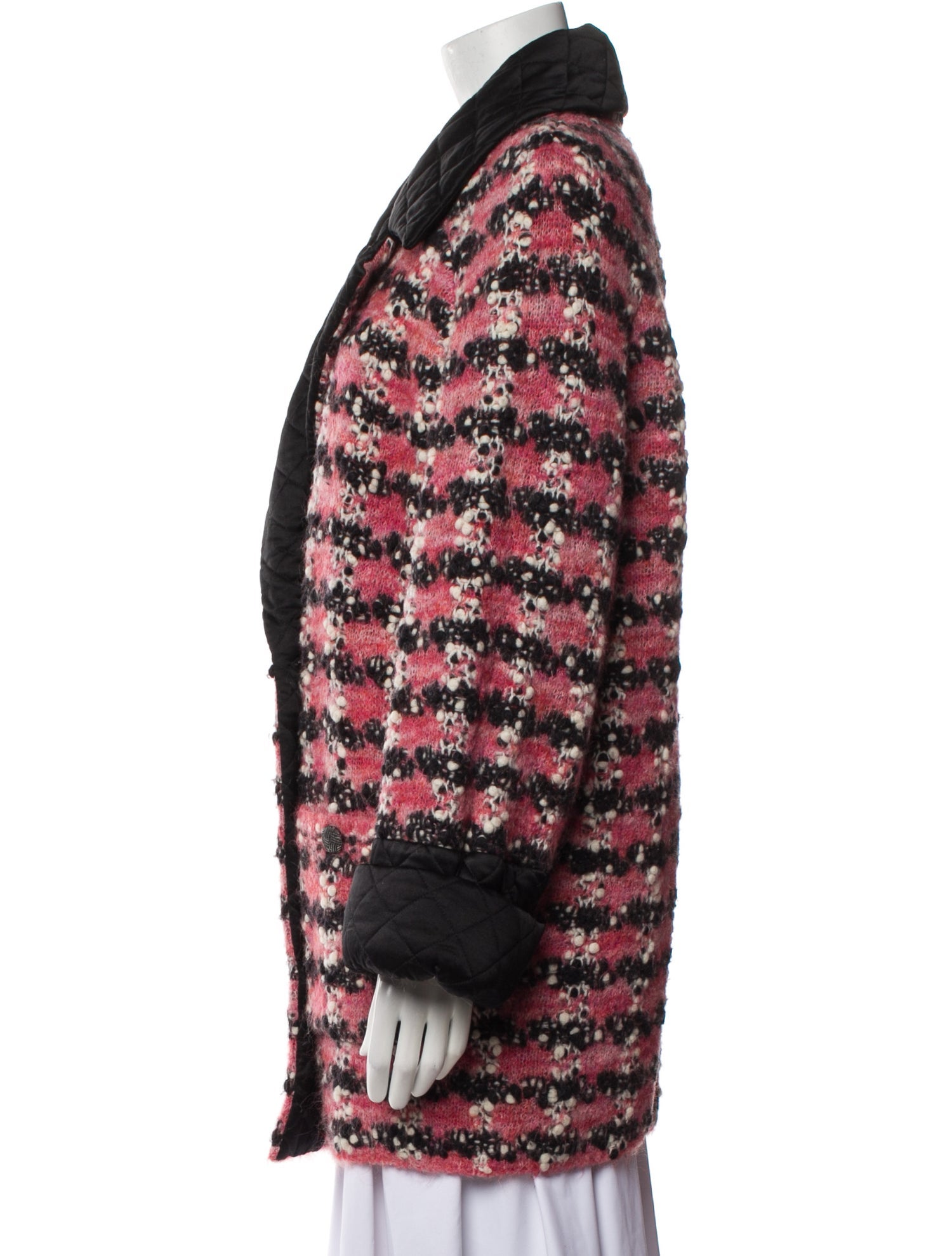 Chanel 2015 Wool Faux Fur Coat