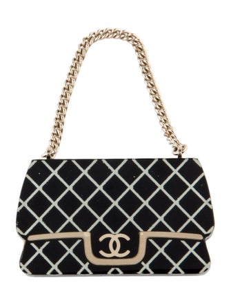Chanel Resin CC Purse w/ Chain Brooch