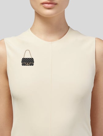 Chanel Resin CC Purse w/ Chain Brooch