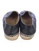 Chanel Interlocking CC Logo Leather Espadrilles