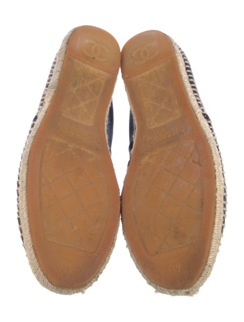 Chanel Interlocking CC Logo Leather Espadrilles