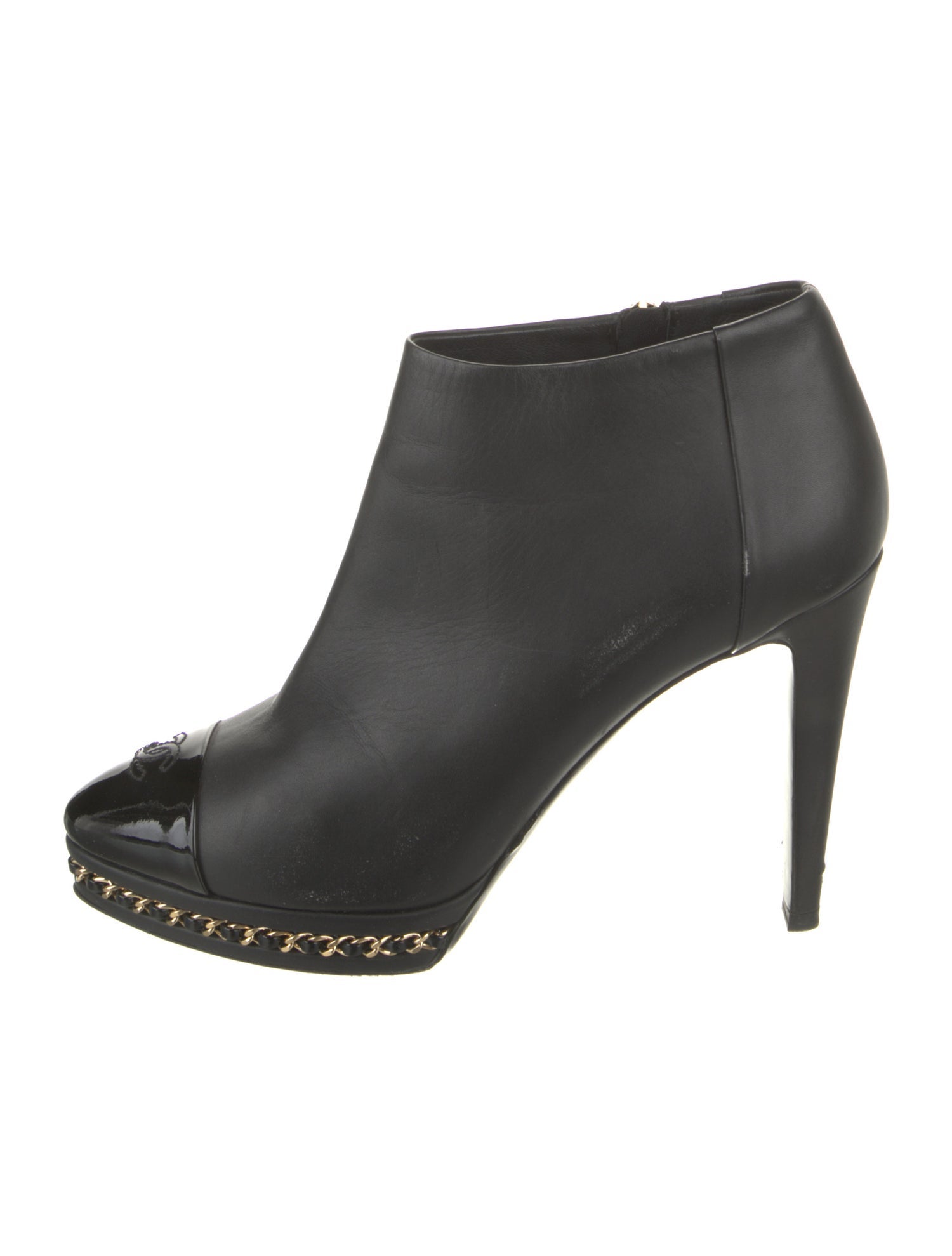 Chanel 2015 Interlocking CC Logo Boots