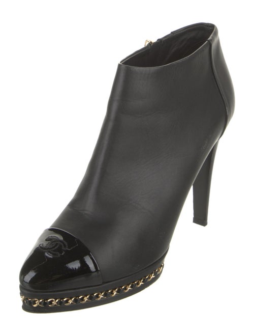 Chanel 2015 Interlocking CC Logo Boots