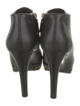 Chanel 2015 Interlocking CC Logo Boots