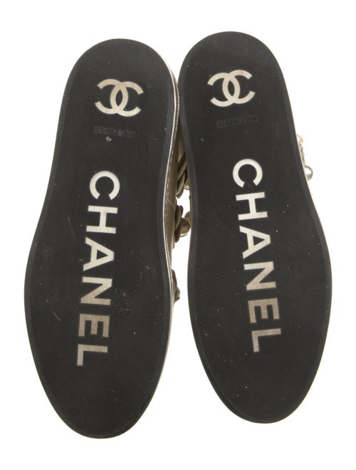 Chanel Interlocking CC Logo Leather Sneakers