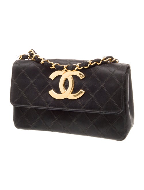 Chanel Satin Quilted Flap Bag