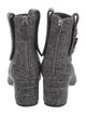 Chanel Interlocking CC Logo Wool Boots