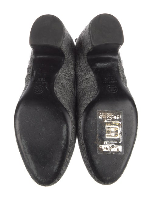 Chanel Interlocking CC Logo Wool Boots