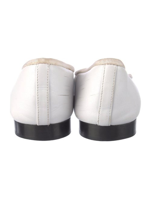 Chanel Interlocking CC Logo Leather Ballet Flats