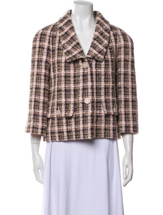 Chanel 2019 Plaid Print Blazer