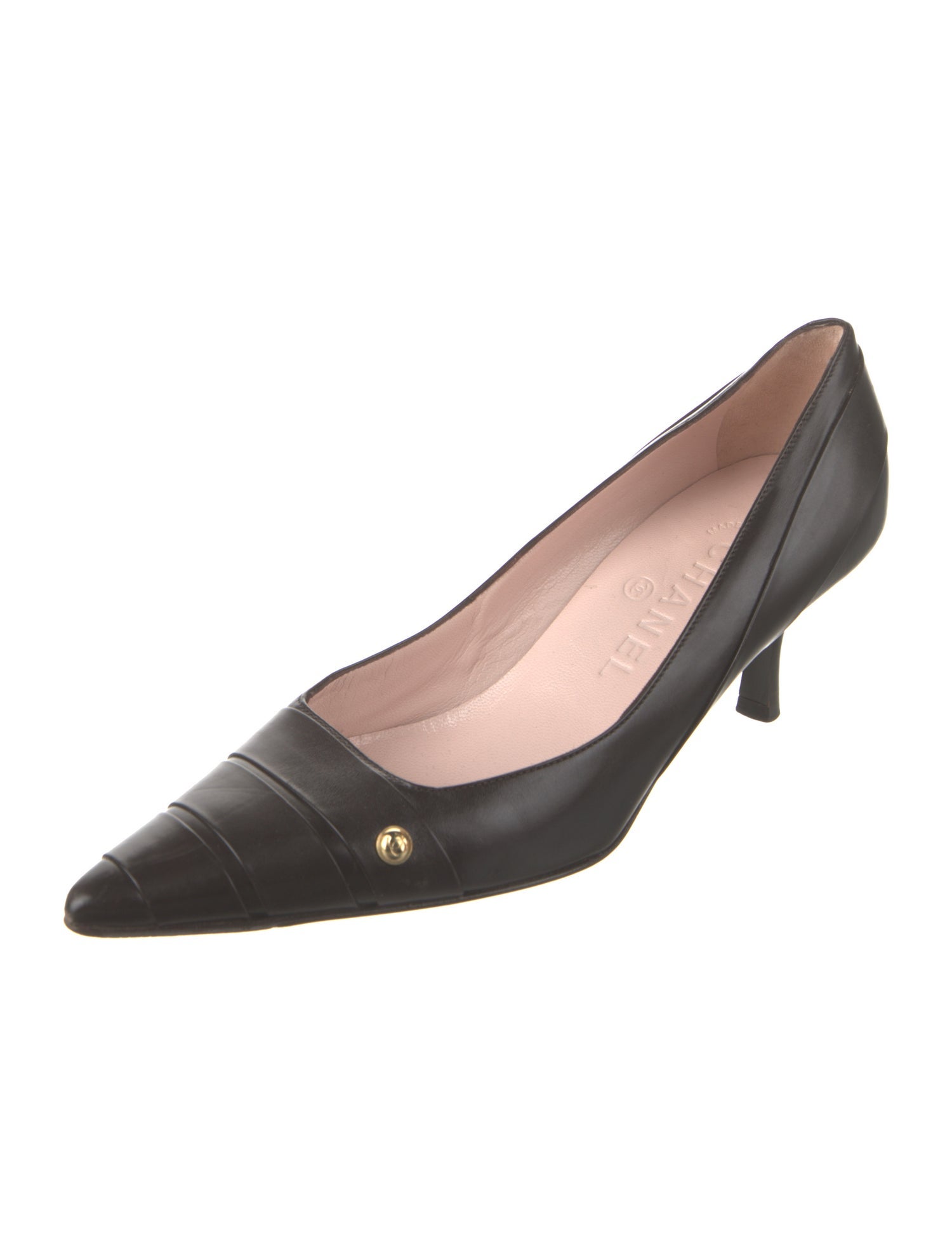 Chanel Vintage Interlocking CC Logo Pumps