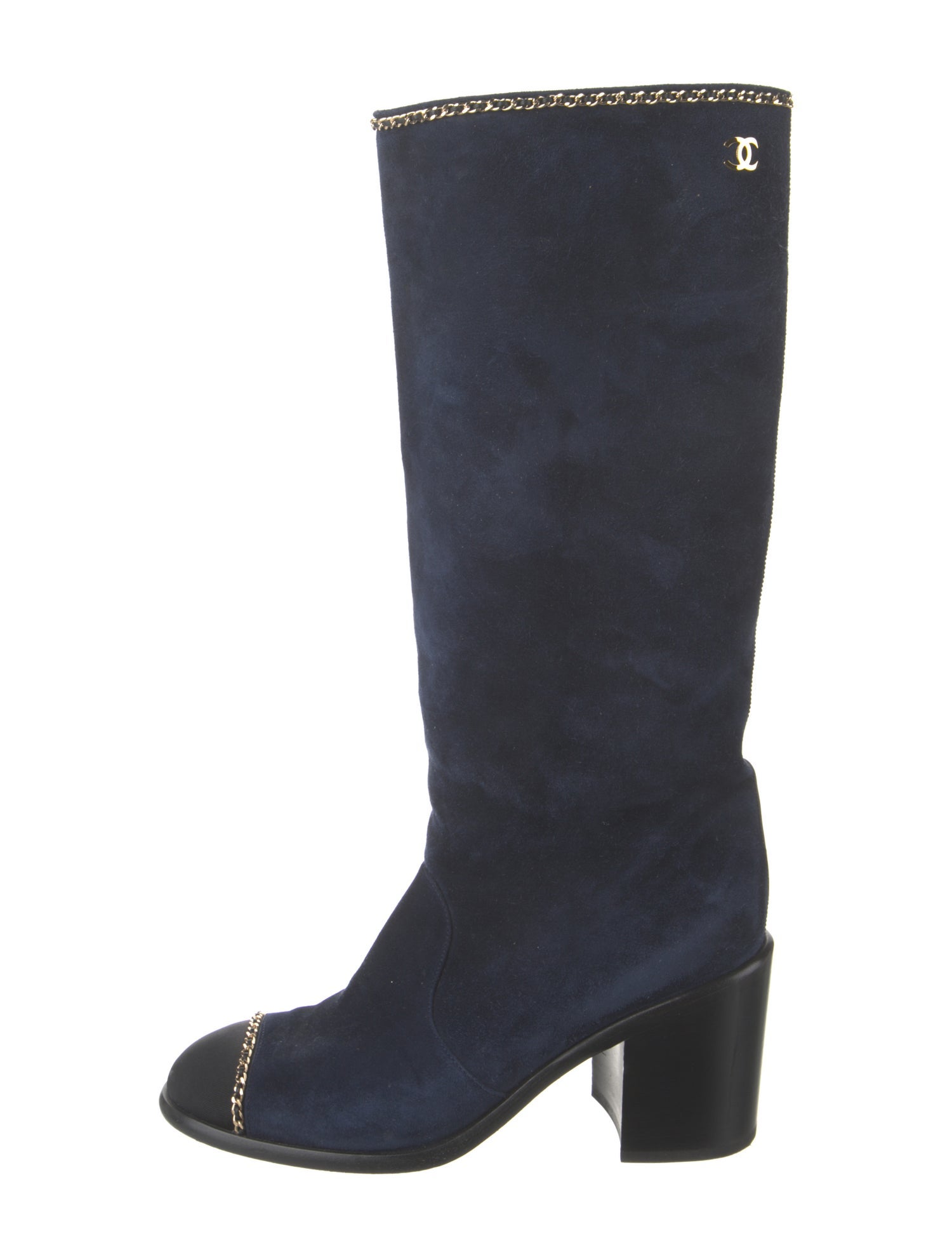 Chanel 2021 Interlocking CC Logo Riding Boots