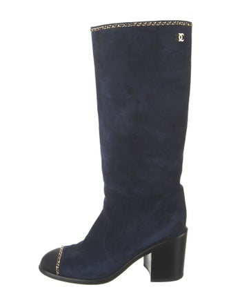 Chanel 2021 Interlocking CC Logo Riding Boots