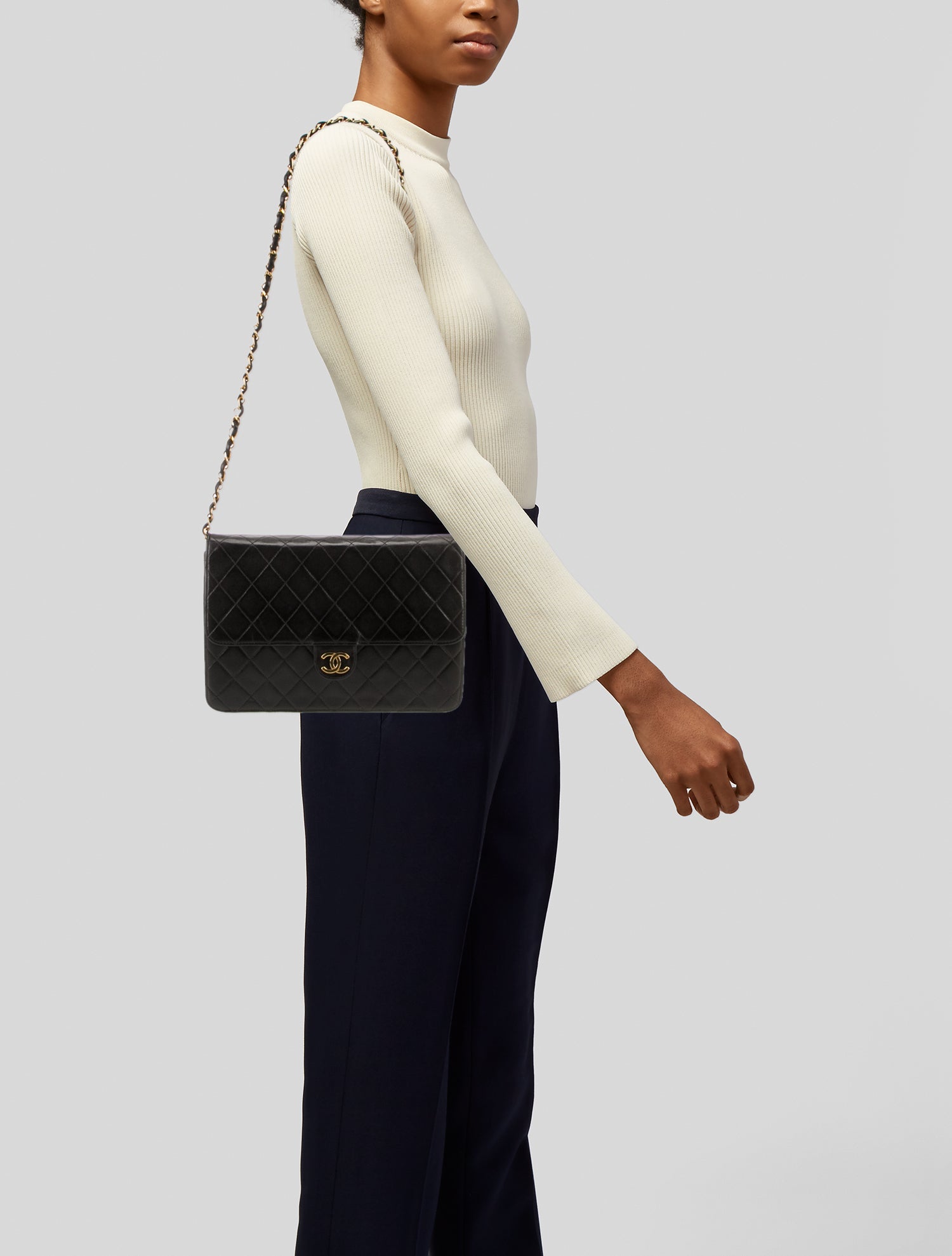 Chanel Quilted CC Flap Bag