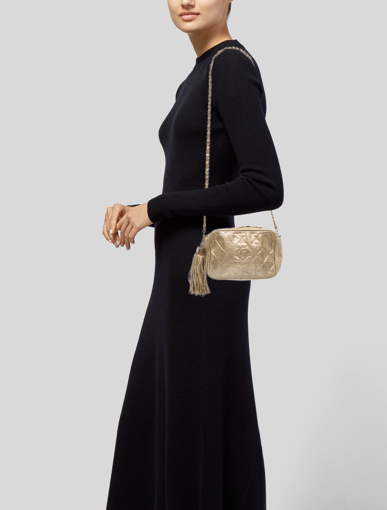 Chanel Quilted Tassel Camera Bag