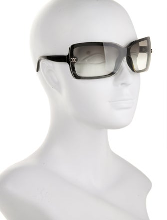 Chanel Interlocking CC Logo Shield Sunglasses