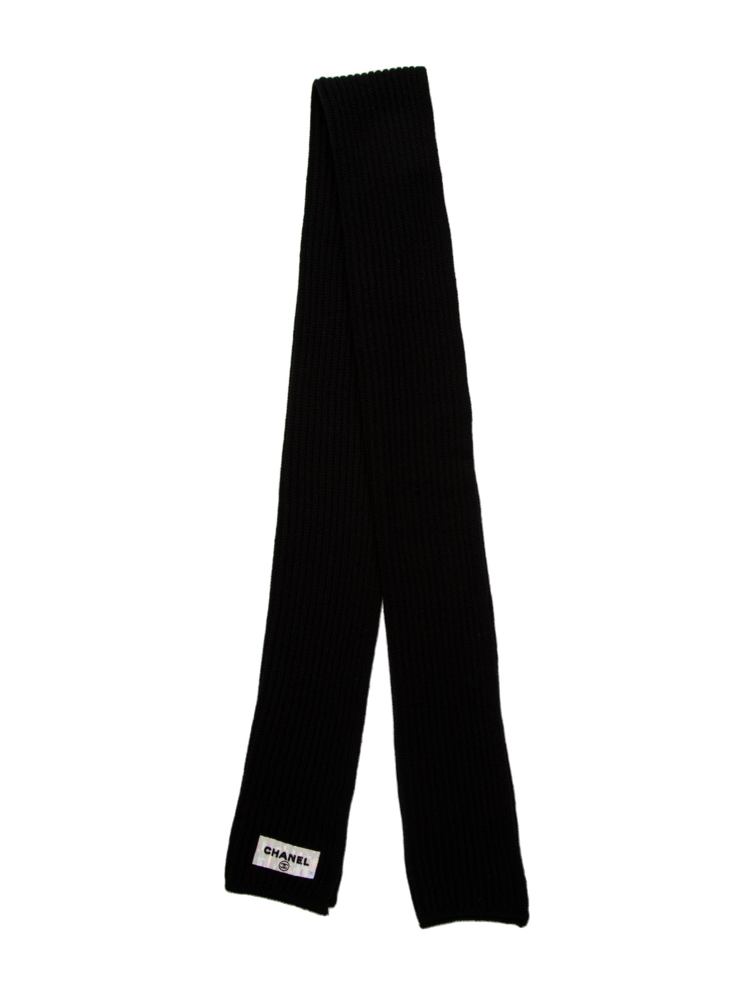 Chanel Cashmere Interlocking CC Logo Scarf