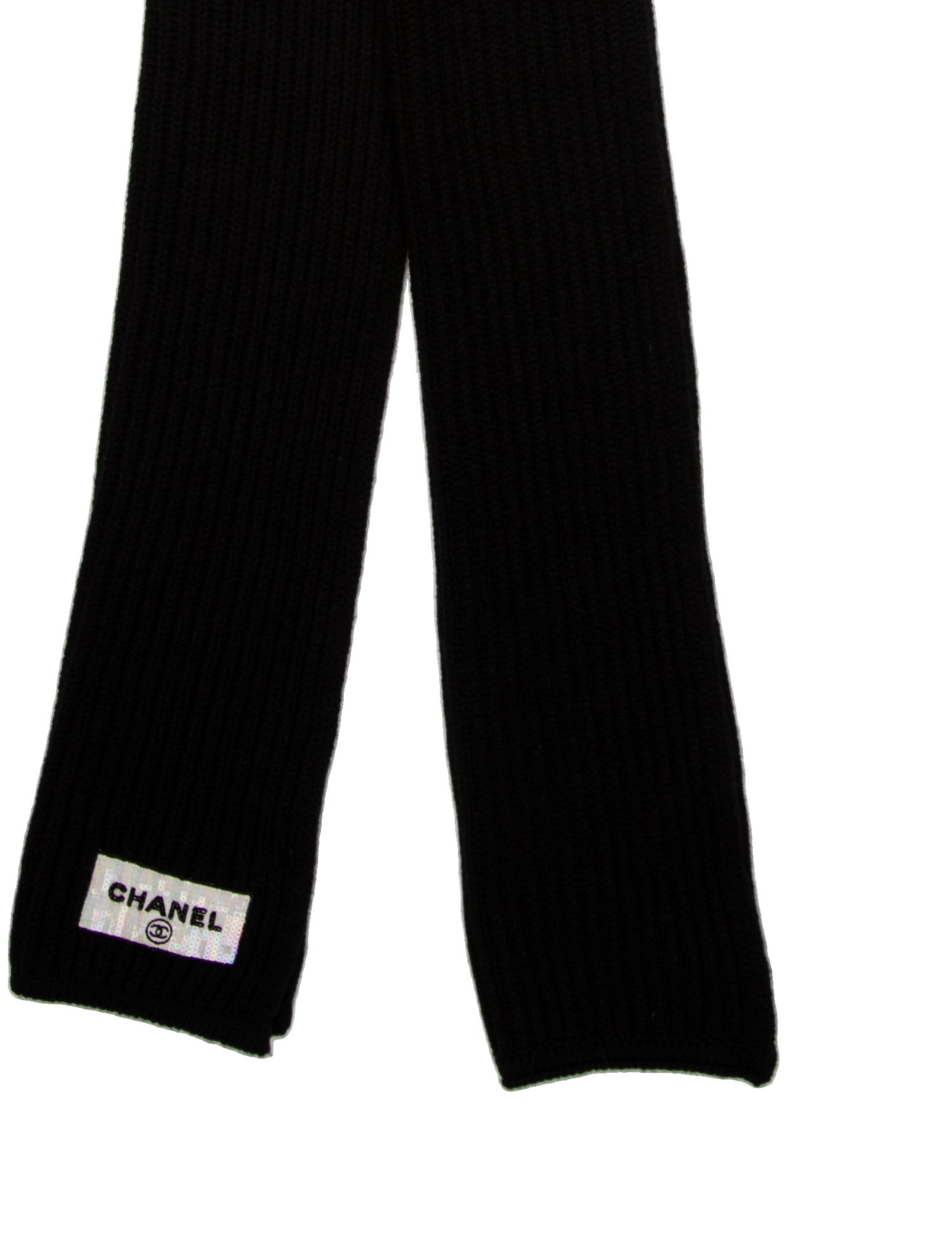 Chanel Cashmere Interlocking CC Logo Scarf