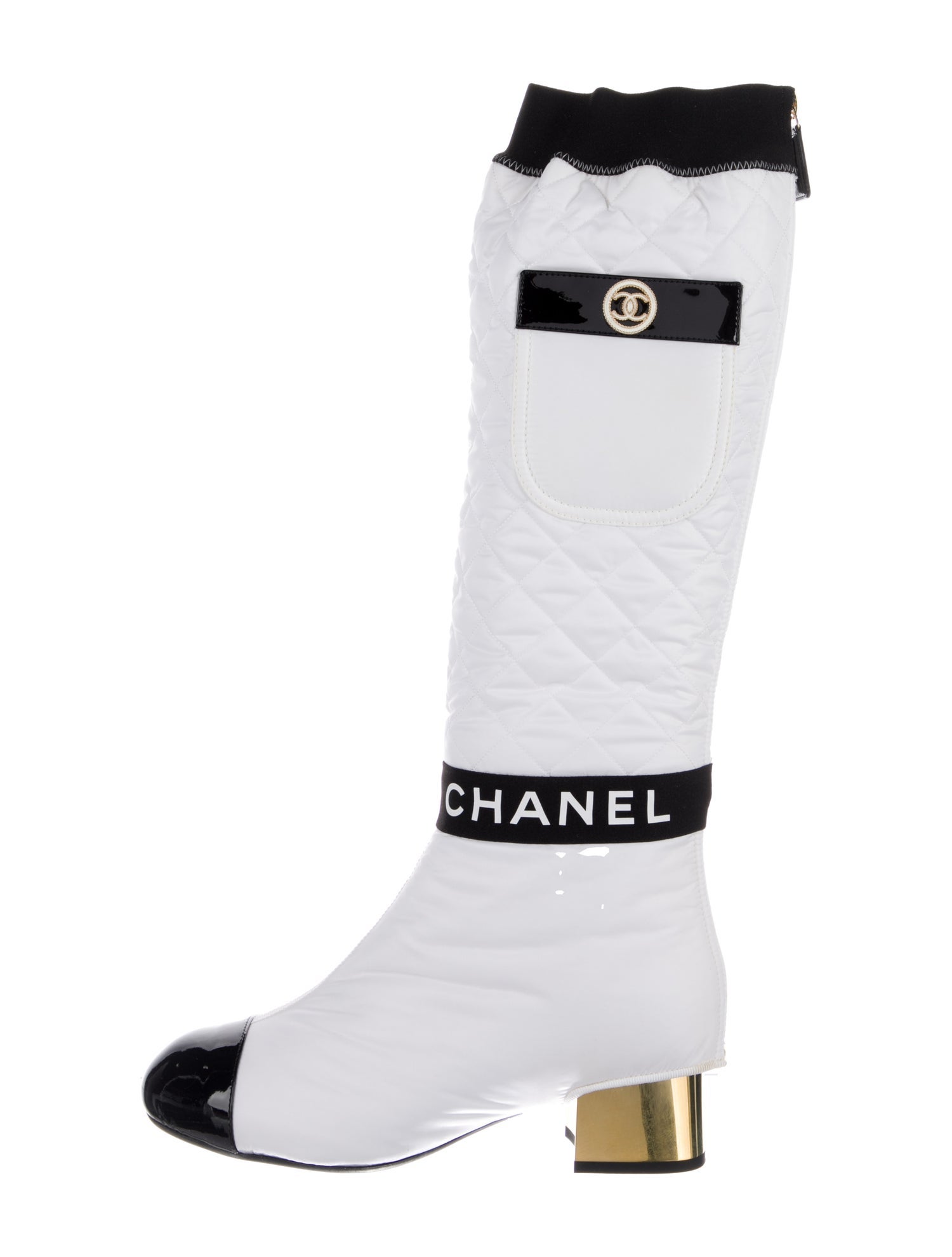Chanel 2021 Interlocking CC Logo Sock Boots