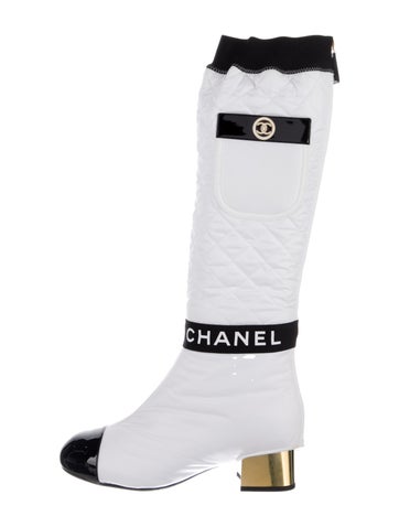 Chanel Boots 2021 Interlocking CC Logo Sock IT 38 | 8