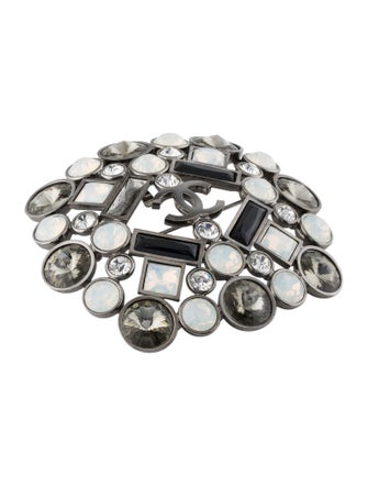 Chanel Strass CC Pendant Brooch