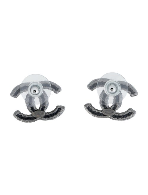 Chanel Strass CC Stud Earrings