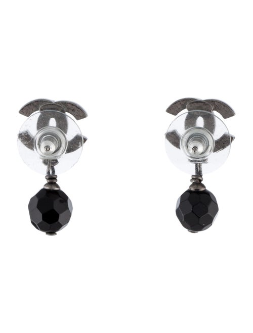 Chanel Bead CC Drop Earrings