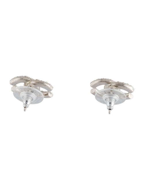 Chanel 2020 Strass CC Stud Earrings
