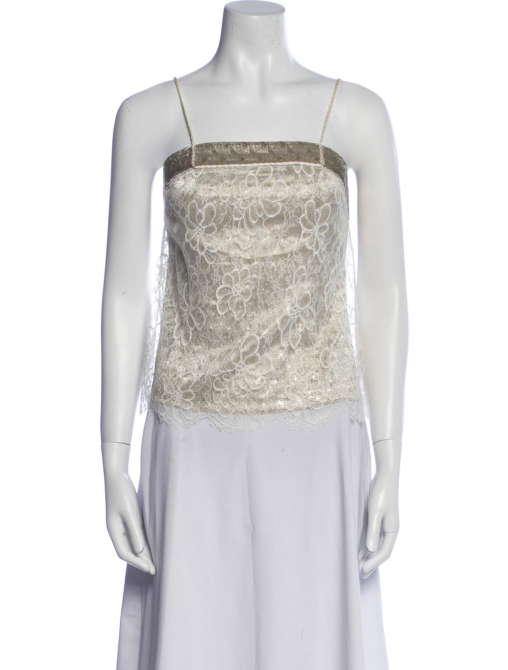 Chanel 2003 Square Neckline Top