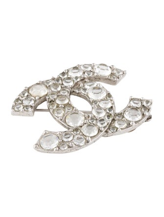 Chanel Strass CC Brooch