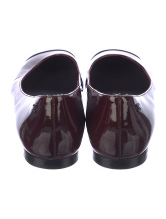 Chanel Interlocking CC Logo Patent Leather Ballet Flats